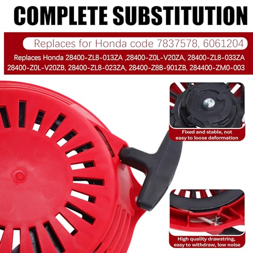 GCV160 Recoil Starter - Compatibility