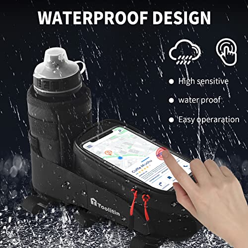 Toolitin BFP-02 Bike Phone Frame Bag With Water Bottle Holder Bag thumb #5