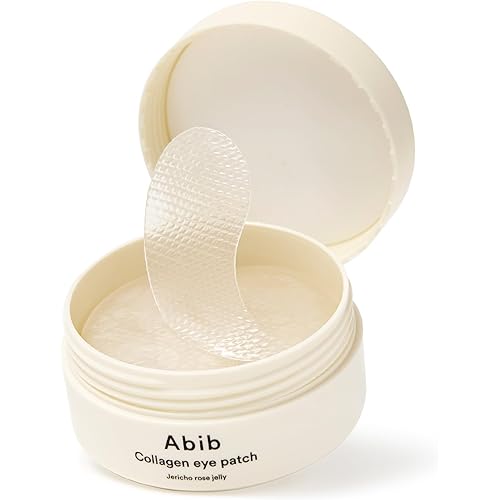 Abib Collagen Eye Patch Jericho Rose Jelly 60 Patches, Korean Under Eye Patches for Puffy Eyes and Dark Circles, Anti-Wrinkle, Collagen, Caffeine, Niacinamide, Ceramide, Antioxidant, Skin Care