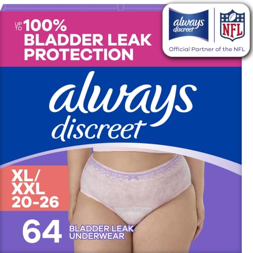 Adult Diapers for Women, Maximum Absorbency Incontinence and Postpartum Underwear Size XL/XXL, Up to 100% Leak Free Bladder Leak Protection, 64 Count​ - image 1