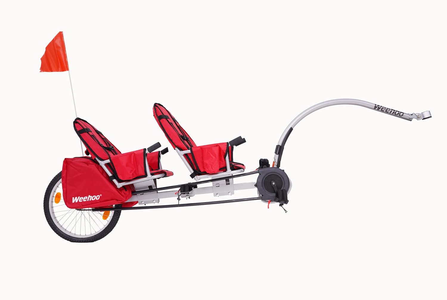 Weehoo Two Bike Trailer,Red,One Size