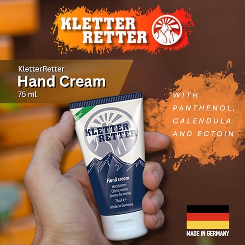 5. Bild von KletterRetter Handcreme für Kletterer und Boulderer 75ml - mit Panthenol, Calendulaöl und Ectoin - Zieht schnell ein und klebt nicht