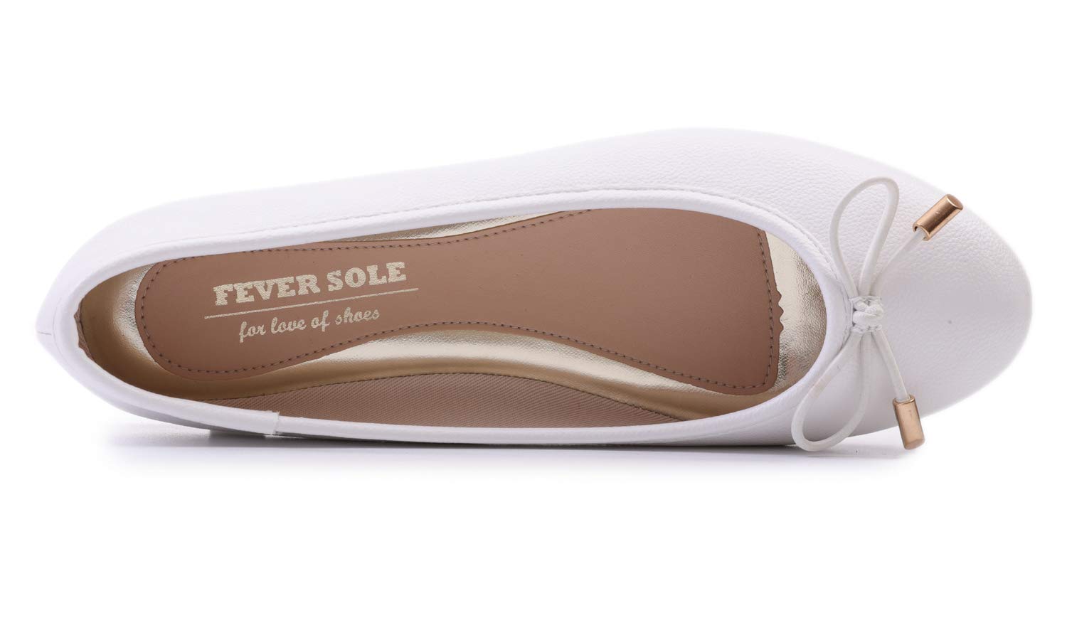 Feversole Women's Soft Cushion Comfort Round Toe,Ballerine à Bout Rond pour Femme
