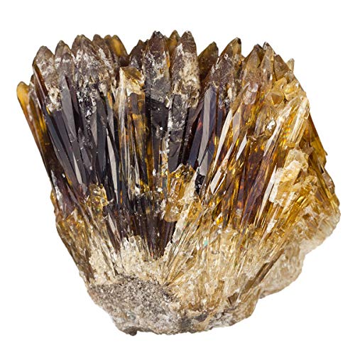 mookaitedecor Ambre Calcite Pierres et Cristaux Naturelle,Pierre Brute Décorative pour Mineraux Collection Druse Cristal Decoratif