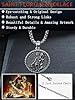 Seiyang St Florian Necklace 925 Sterling Silver Saint Florian Medal Pendant Patron Amulet Necklace Talisman Protection Jewellery Gifts for Men Firefighters #5
