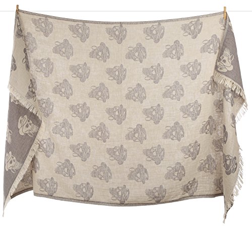 Cacala Medusa Series - Turkish Pestemals And Towels Antrasit #TOP3