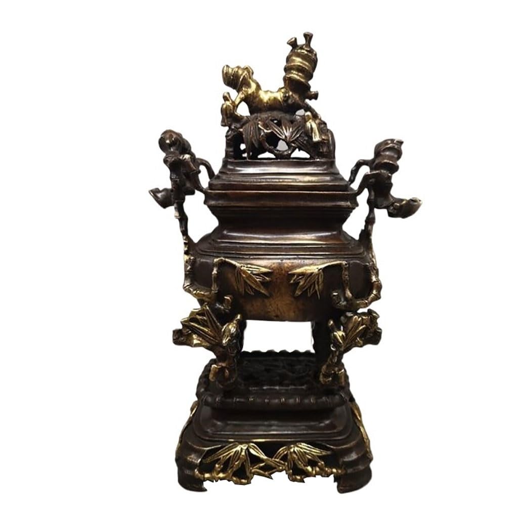 Incense Holder Base Home Antique Copper Incense Burner Living Room Decoration Meditation Props Crafts
