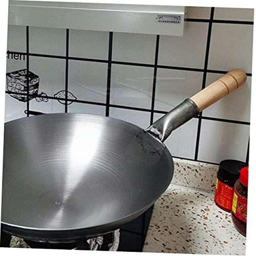 Wok PRETYZOOM con asa gruesa y diseño antiadherente miniatura 5