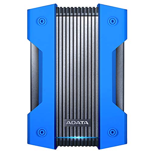 ADATA Durable Series HD830: 2TB Blue External USB 3.1 Portable Hard Drive (XBOX and PS4 Compatible)