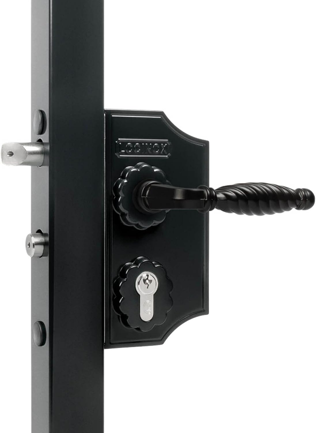 LAKY F2 Ornamental Gate Lock 5050 (for Profiles 1-7/8” to 2”)