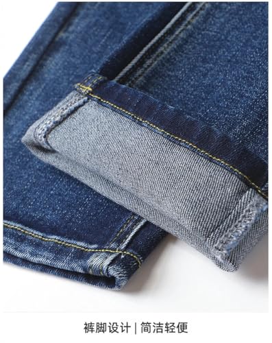 Mens Baggy Straight Korean Jeans Pants Denim Trousers Streetwear Denim Jeans Black 404