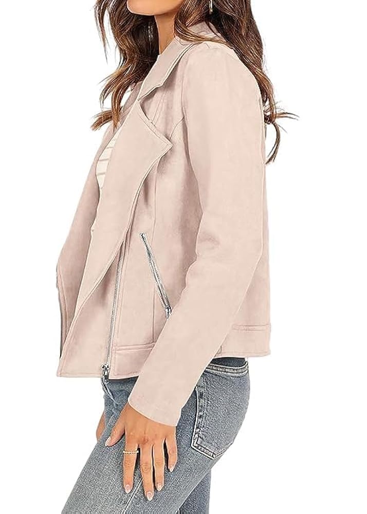 【新品未使用】dium. DU250718 Fake Suede Jacket Women's Faux Suede Jacket 2025 Fall Long Sleeve Zipper Lapel