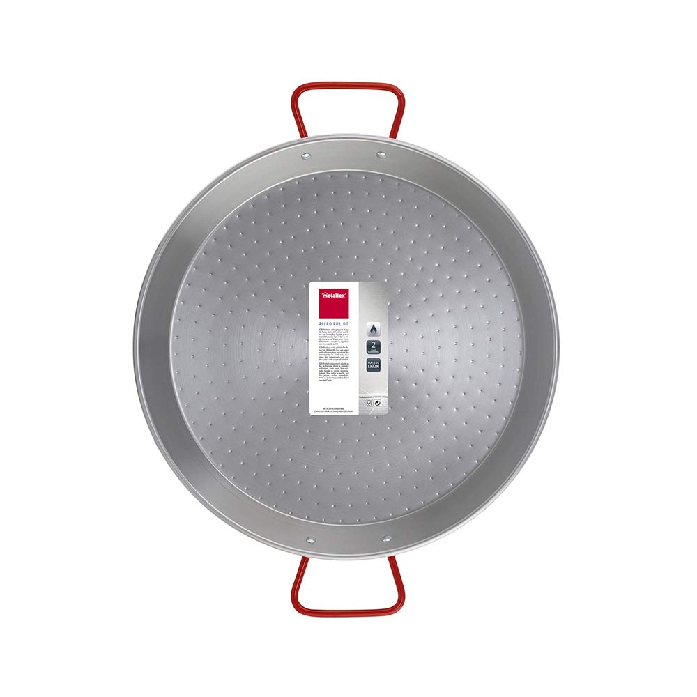 Metaltex - Paellera Acciaio Lucidato 13 Razioni 50 cm