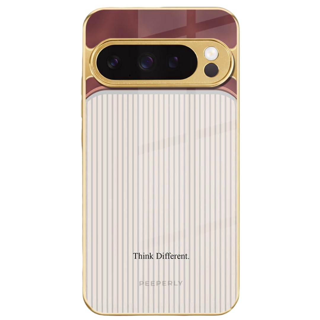 Think Different Regalia Case for Google Pixel 10 Pro, Google Pixel 10 Pro Back Cover Case(2025) - TPU | Gold