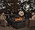 Vakollia Propane Fire Pit Table,44 Inch 55000 BTU Outdoor Gas Fire Pit Rectangular with Glass Wind Guard for Outside Patio Deck (Brown-Glass Top)