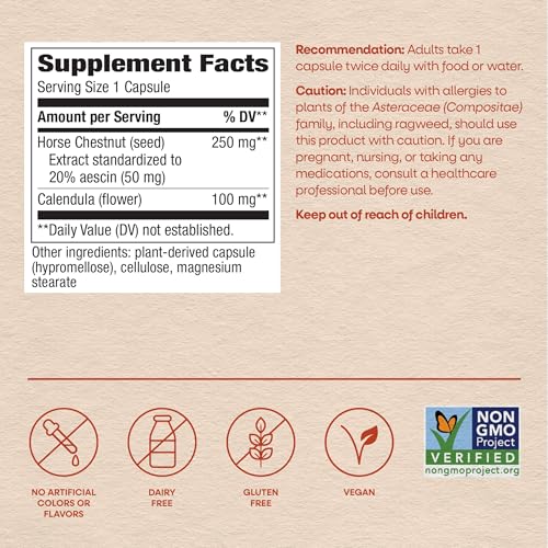 Nature's Way Horse Chestnut Extract, Supports Healthy Leg Veins*, 90 ct - image 6