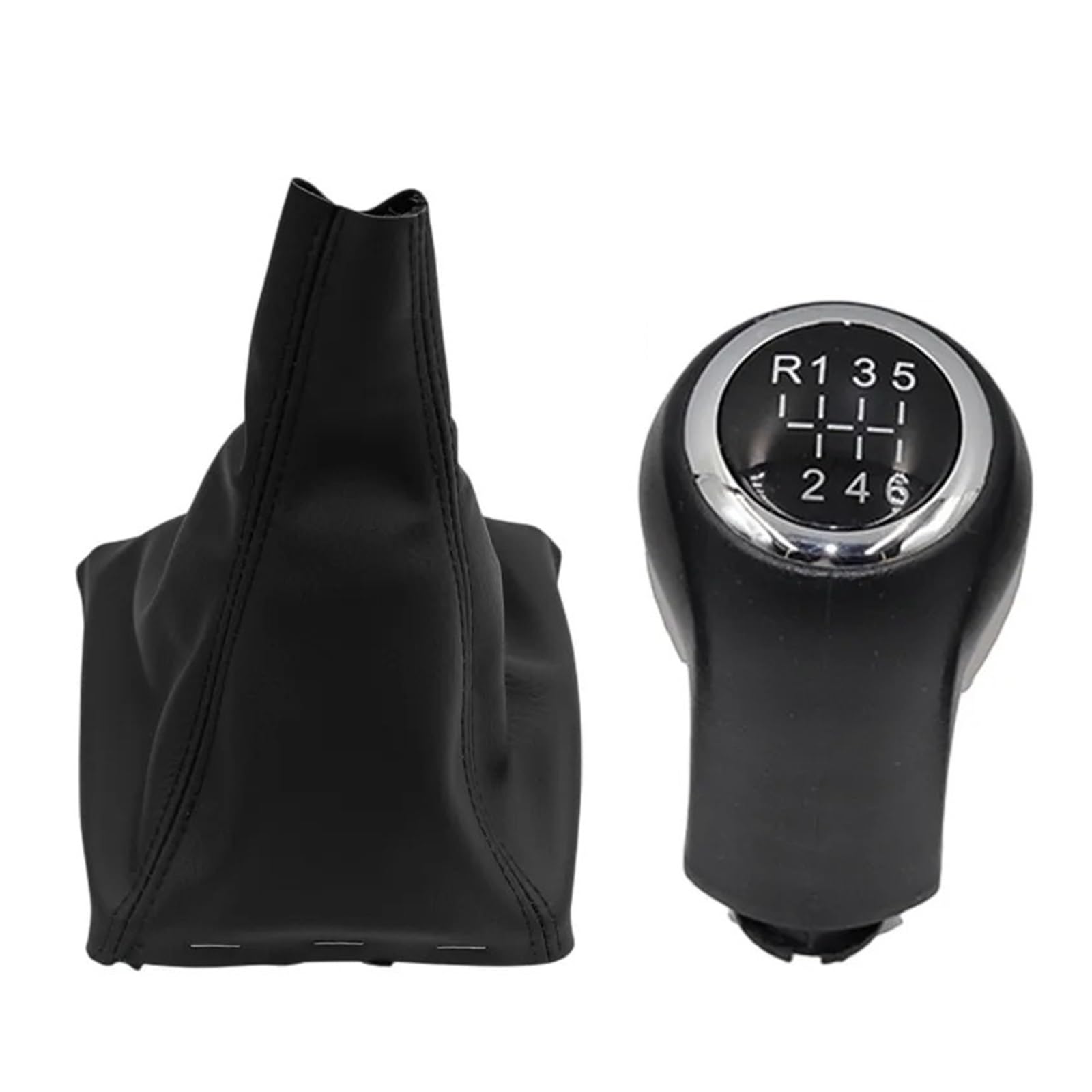 Bxbdekqgl 6 Speed Gear Shift Knob Manual Gear Shift Knob Gaiter Boot Cover For Opel For Vauxhall For Zafira B 2005-2014 Abs Shifter Lever(6 Speed)
