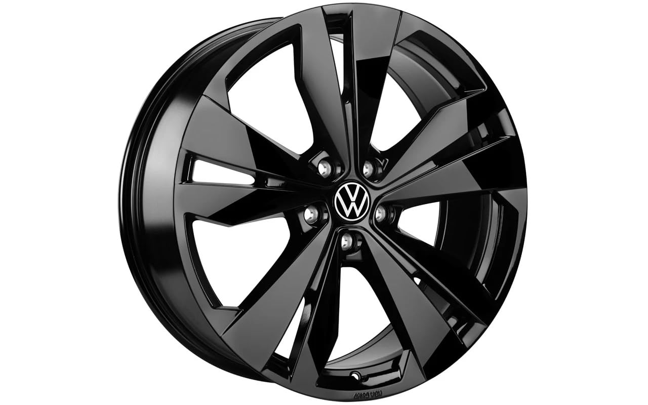 Volkswagen ID. Buzz Cerchio in Lega Leggera, Alluminio-Magnesio-Silicio, Nero Lucido, 8,0J x 20, Invernale, PCD 5x112, ET45, Anteriore