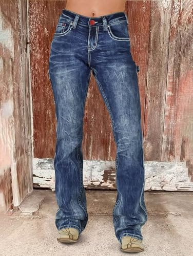 Flamingals Cargo Jeans for Women Drawstring Flap Pocket Low Waist3