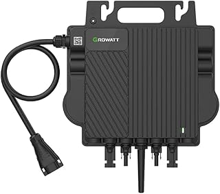 Growatt NEO 800W Mikro-Wechselrichter mit 5M AC Kabel für Balkonkraftwerk Plug and Play