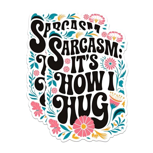 (2 Pack) Imanes Sarcasmo con Frase y Diseño Floral miniatura 1