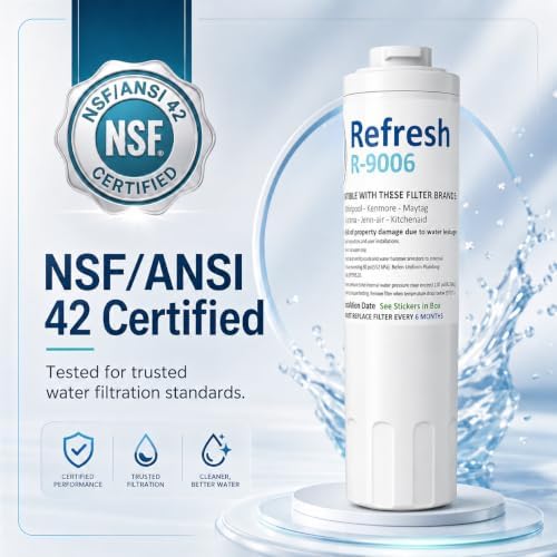 Image of Refresh Refrigerator Water Filter Replacement, Whirlpool EDR4RXD1, 1-Pack
