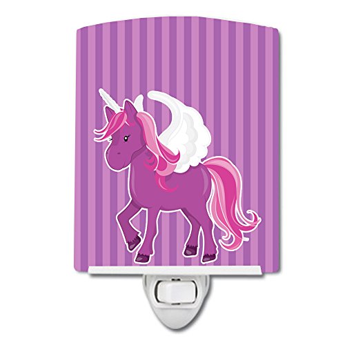 Lámpara de noche cerámica multicolor unicornio