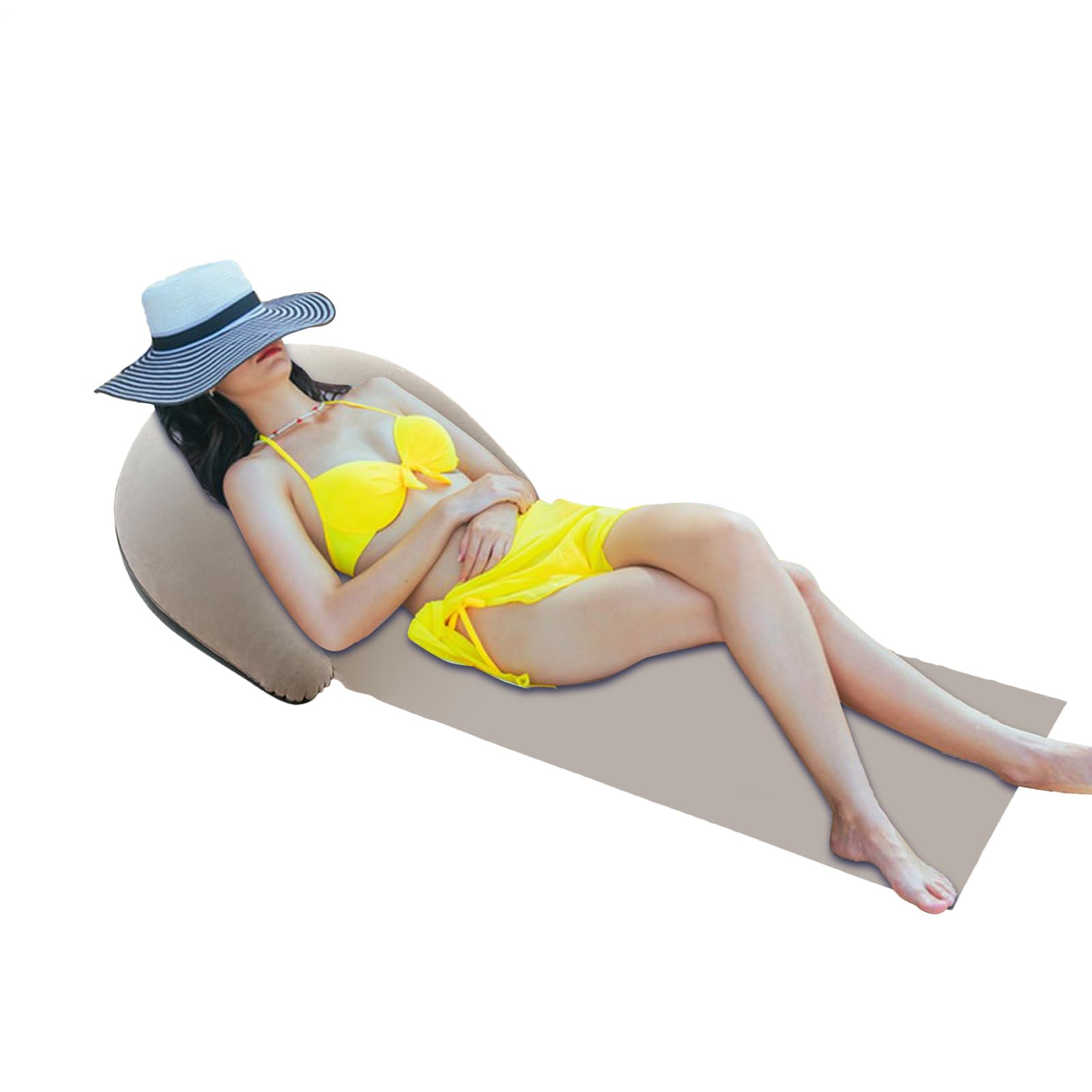 Genérico Beach Mat – Inflatable Beach Mat with Cushion, Foldable Mat, Single Lounger for Adults, Men, Women and Teens
