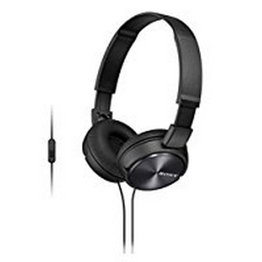(Renewed) Sony MDR-ZX310AP Wired On Ear Headphone with Mic (Black)