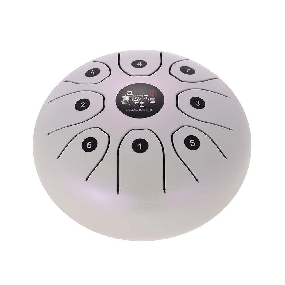 Btuty - Steel Tongue drum a 8 toni, 14 cm, strumento a percussione in do con bacchette e custodia per il trasporto