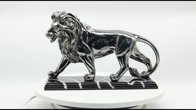 Escultura de León Lukitas en Resina para Decoración miniatura 7