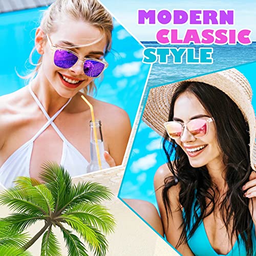 Image of LINVO丨Half Rim High-end Branded and Stylish Sunglasses丨Polarized and 100% UV Protected 丨Men & Women丨Medium丨Riding & Driving