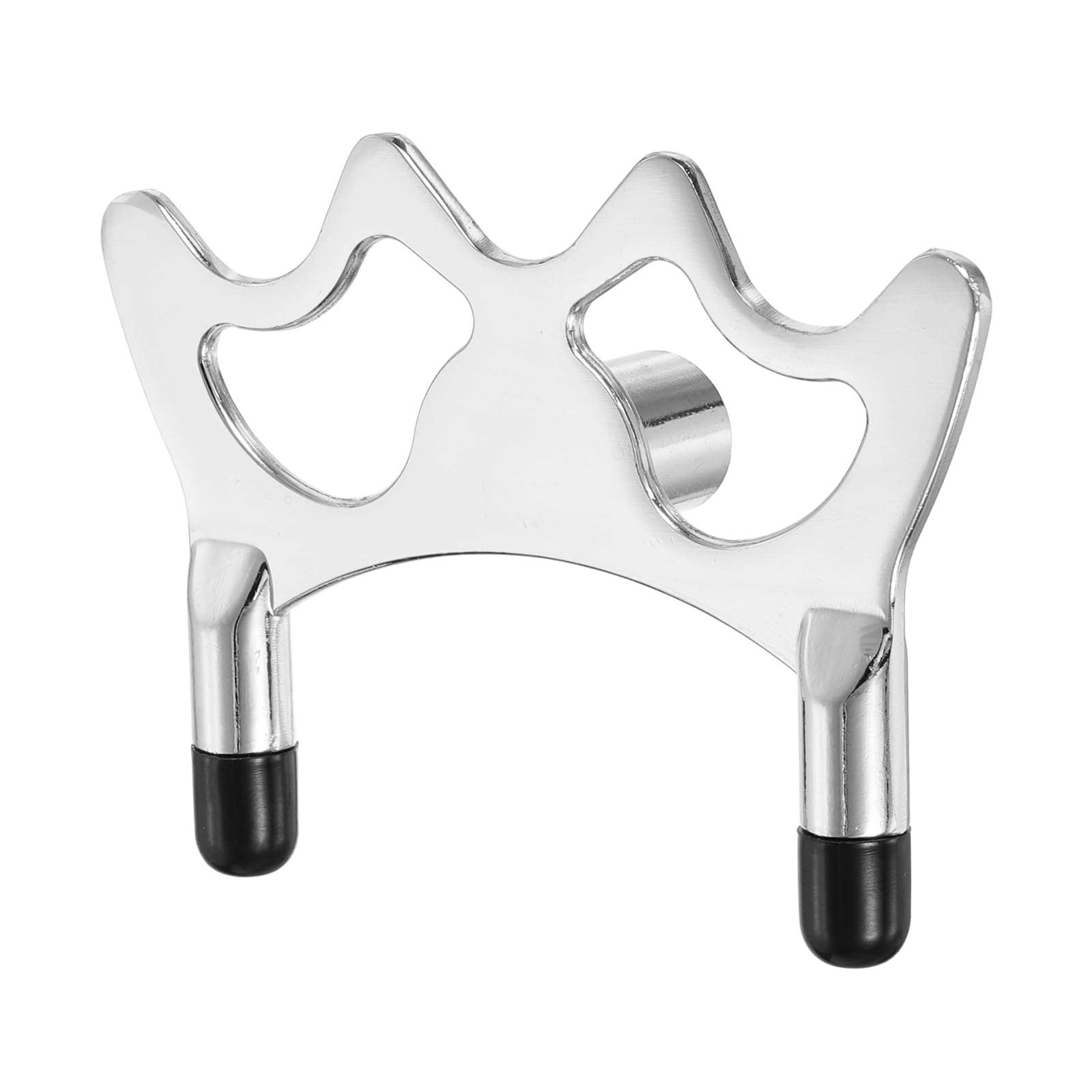 YELARXI Billiard Bridge Head, Low Fork Pool Cue Stick Bridge Screw-on Metal Cue Rests Billiard Accessories with Rubber Sleeve Silver & 2.8" H -Fitting For(Pool Table/Home/Club)