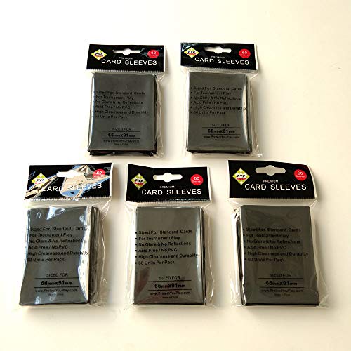 66x91mm Standard Size MTG Solid Black Color Gaming Card Sleeve by ProtectYouPlay