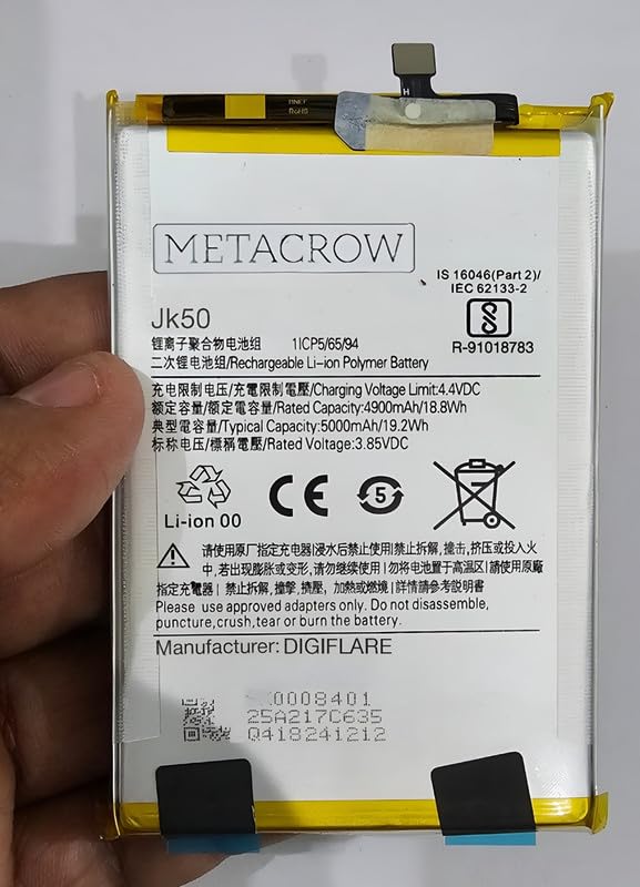 Image of Original Jk50 Battery Compatible for Lenovo Tab3 8 Plus (TB-8703F, TB-8703X) - (4250mAh) - 1 Year Warranty F8