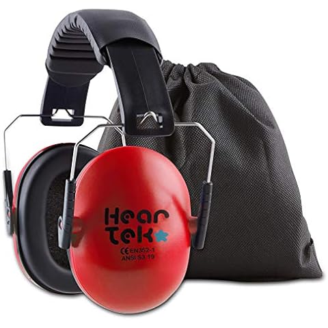 HearTek Kids Earmuffs with Travel Bag Cover