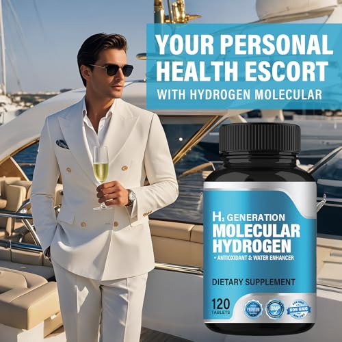 Hydrogen Water Tablets with Magnesium, 12 ppm H2 Molecular Hydrogen Supplement, Supports Energy and Cognitive Function, 120 Count (Pack of 1) - Image 7