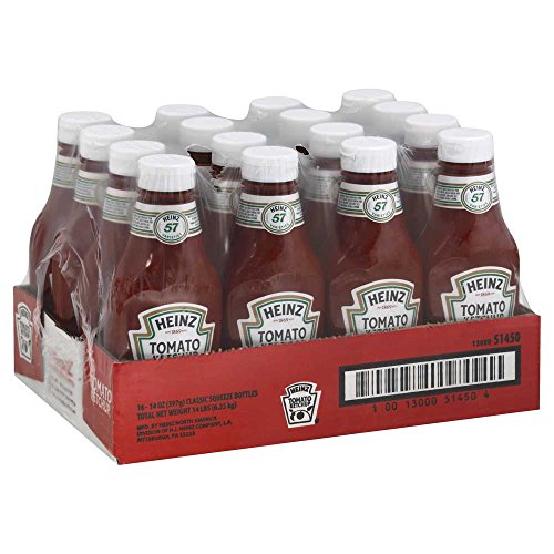 Image of Heinz Ketchup, 14 Oz, Pack of 16