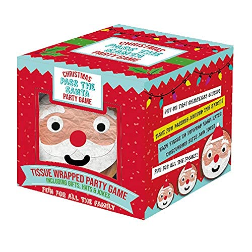 St@llion 1 PC Christmas Family Game Pass The Parcel Brussel Santa with 24 Prizes for Kids