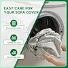 OHSIO Couch Cover, Stretch Sofa Cover, Soft Seat Cushion Covers Washable, Sectional L Shape Sofa Slipcover, Wear Stain Resistant Pet Friendly Furniture Protector for Home (1 Seat Cover L, Light Gray) #5