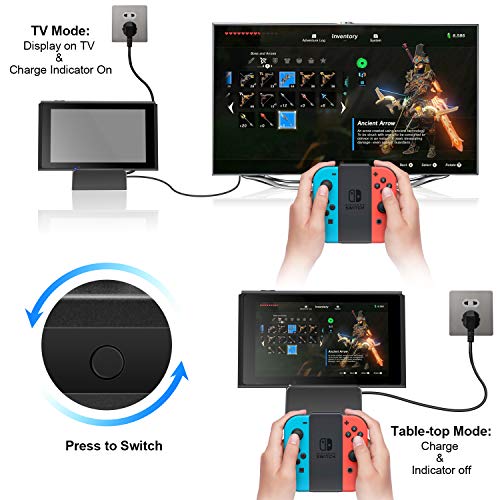 TV Dock Docking Station for Nintendo Switch/Nintendo Switch OLED Model, 4K/1080P HDMI Travel TV Adapter Portable… - Image 5