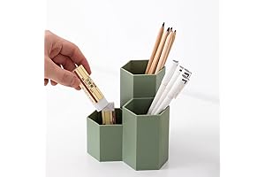 Vibrant and Earthy Boho Pencil Holder for a Chic and Organized Workspace