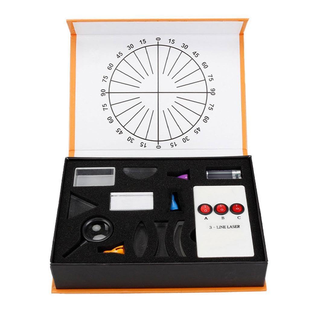 Il set di esperimenti sulla rifrazione e la riflessione della luce supporta la crescita educativa rispondendo alle menti curiose dei bambini. Kit di