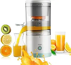 Espremedor De Frutas Laranja Limão Citrus Elétrico Portátil USB Ultra Recarregável Automático Sem Fio Super Silencioso Premium Marca Ujol