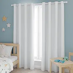 Cortina Blecaute Sala Quarto Escuro Corta 100% Luz do Sol Reflexo Lampada Externa Reforçada (Branco)