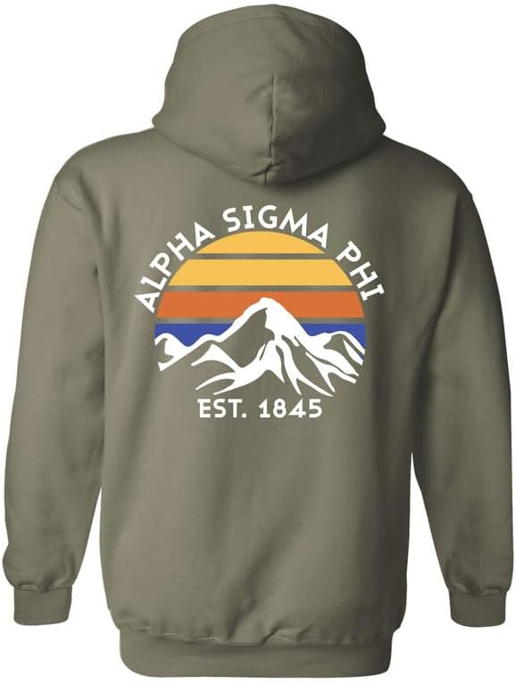 Alpha Sigma Phi Hoodie - Alpha Sig White Mountains Sweatshirt