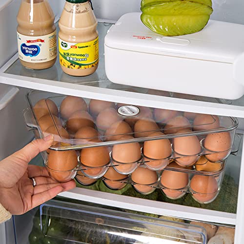 24 Compartiment Koelkast Voor Koeling Koelkast Voor Verse Eieren Met Lid Superimposable Egg Box - Image 5