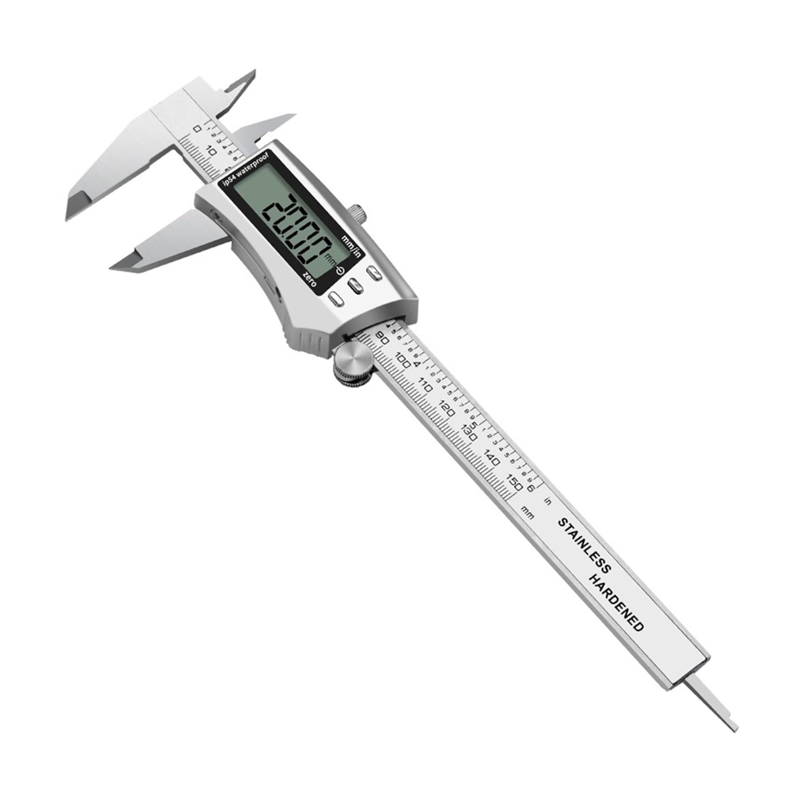 Micrómetro Calibrador digital IP 54 resistente al agua 150 mm 6 pulgadas 200 300 Calibre Vernier de metal Medición(300mm)