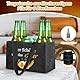 WenmthG Witzige Männerhandtasche Filz Bier mit Flaschenöffner und Grußkarten Geschenke für Männer Papa Opa Kollege Freund Geburtstag, Bierträger Flaschenträger Herrenhandtasche Bier für 6 Flaschen