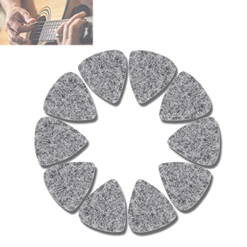 Vbest Life Musik Filt Plektrum f?r Ukulele och Gitarr - 3 mm Ull Filt Instrument Accessoar i Vit, Svart, Gr? (Gr?)